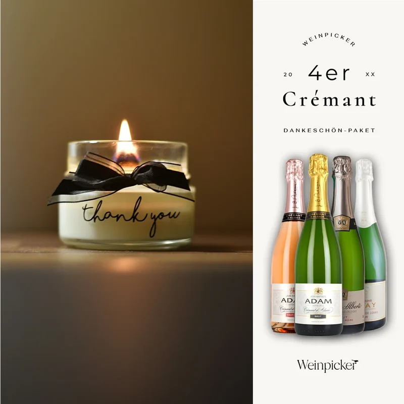 Crémant Dankeschön-Paket - 4x 0,75 L