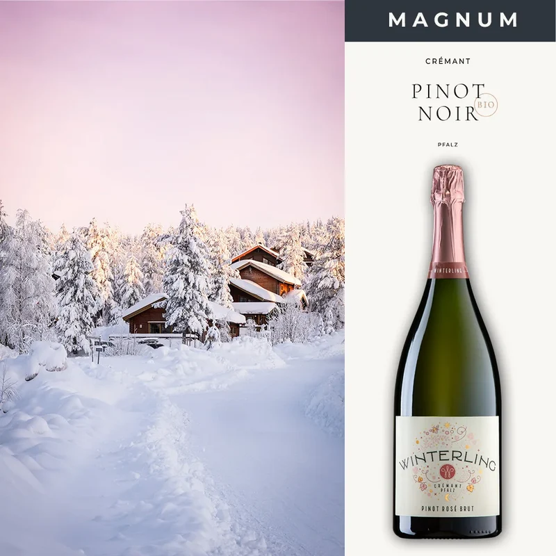 Magnum Flasche: Crémant brut rosé - 1,5L