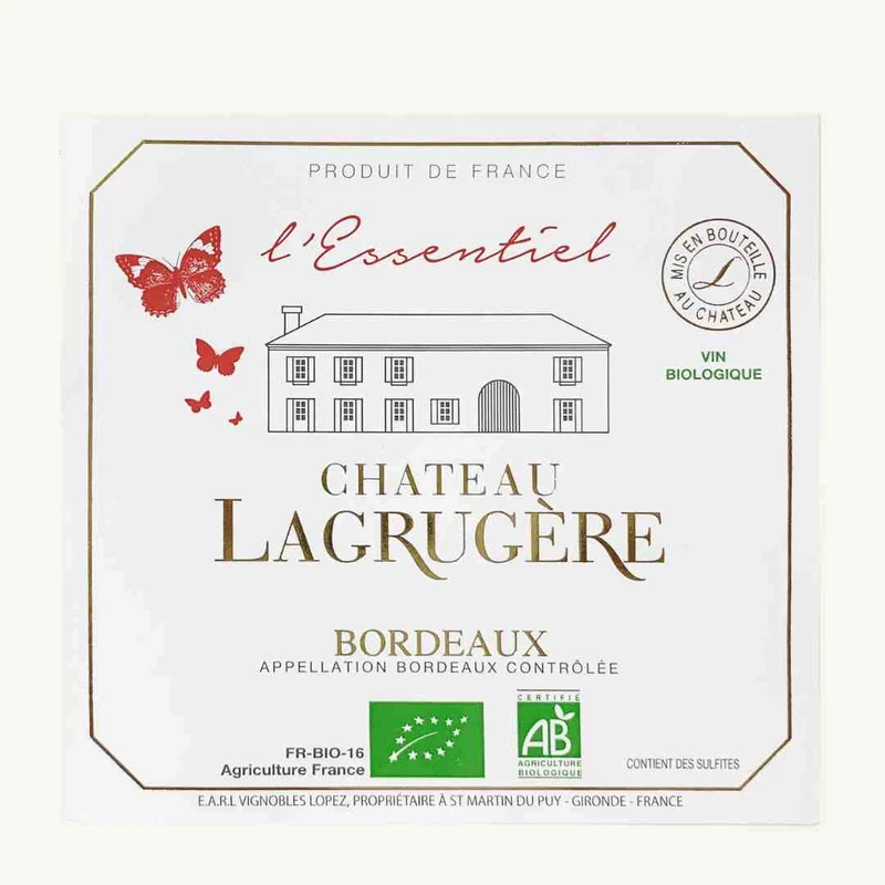 Lagrugere - L'essentiel Rouge - 2023 - AOC Bordeaux