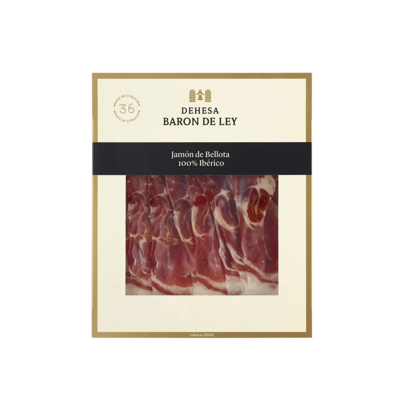 IBERICO SCHINKEN 100% BELLOTA - Jamón Ibérico de Bellota - Dehesa Barón de Ley (80 g)