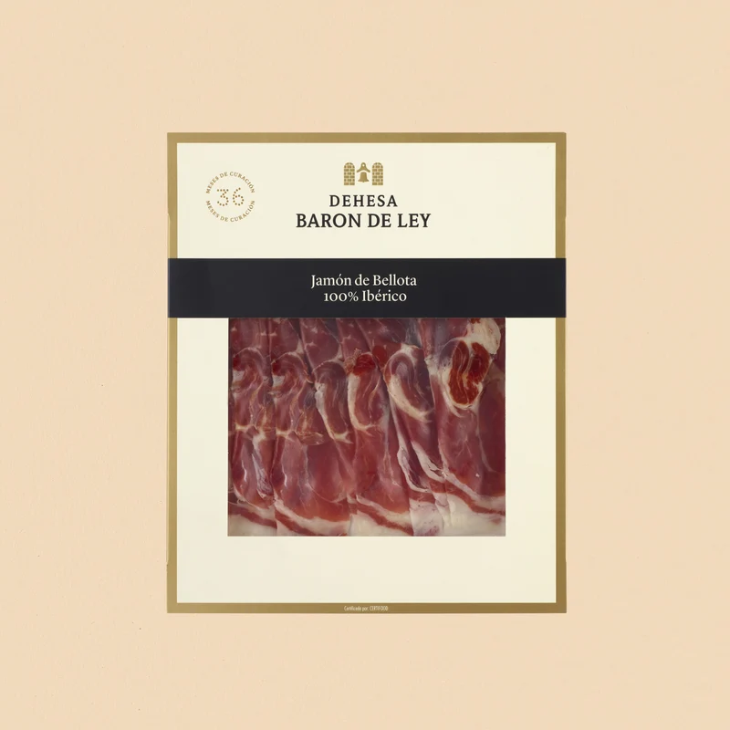 IBERICO SCHINKEN 100% BELLOTA - Jamón Ibérico de Bellota - Dehesa Barón de Ley (80 g)