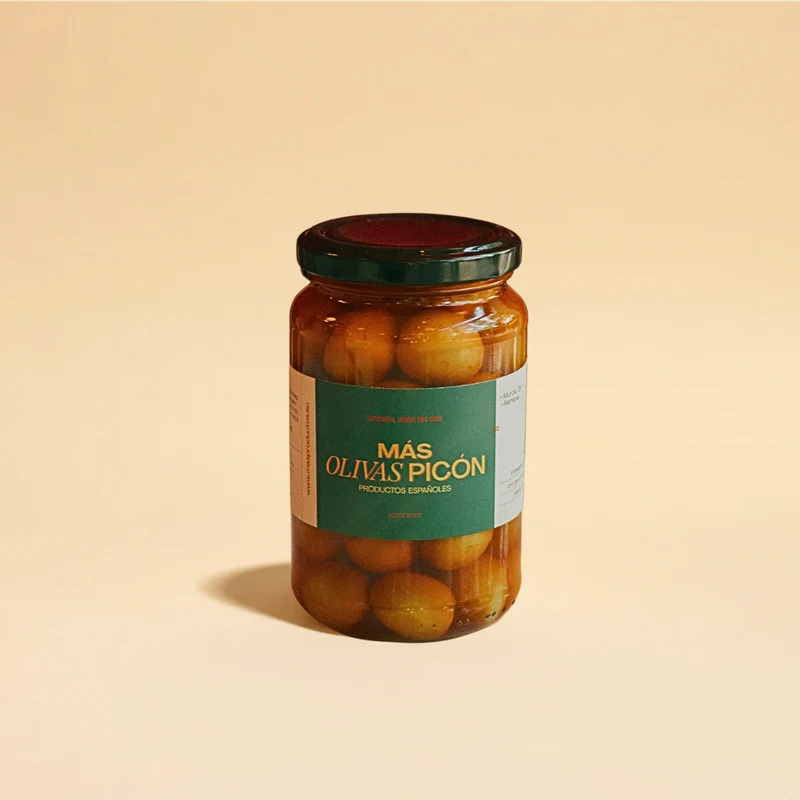 Eingelegte Grüne OLIVEN MÁS PICÓN (380g)