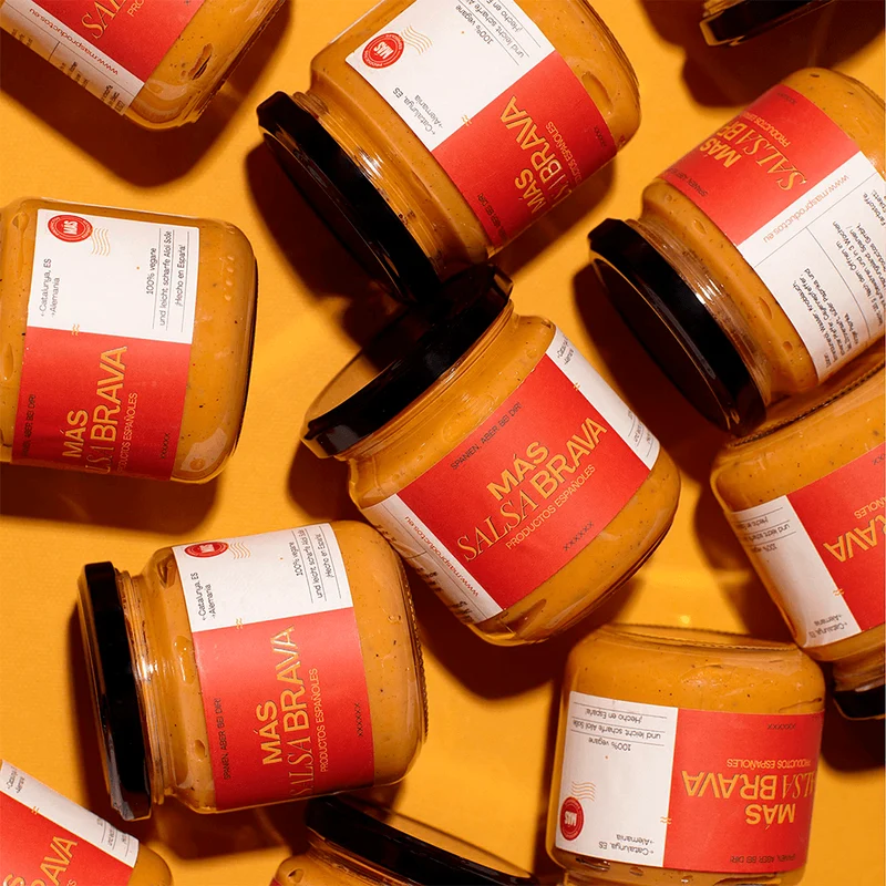 MÁS SALSA BRAVA - Vegane Pikante Soße (185g)