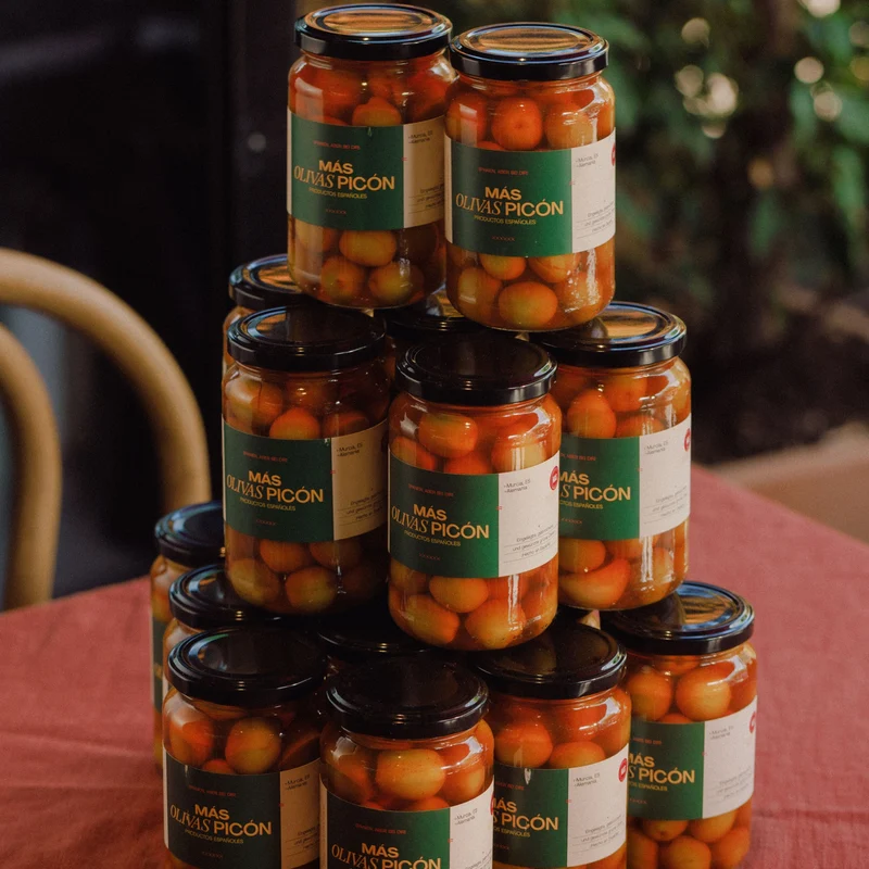 Eingelegte Grüne OLIVEN MÁS PICÓN (380g)