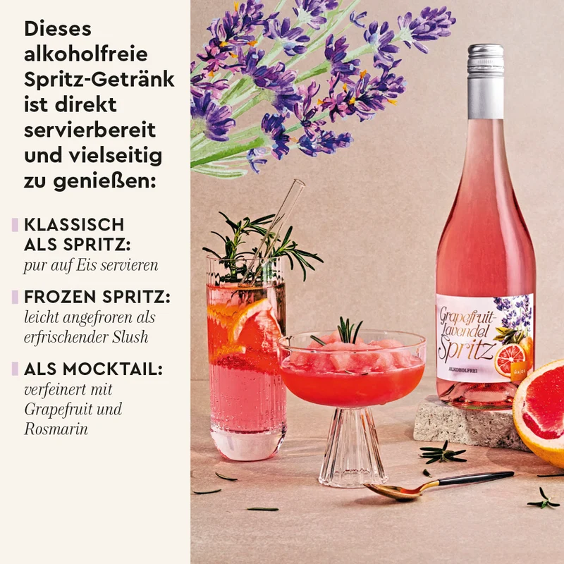 Grapefruit-Lavendel Spritz alkoholfrei