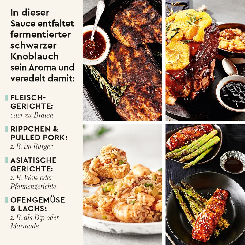 Schwarzer Knoblauch Sauce