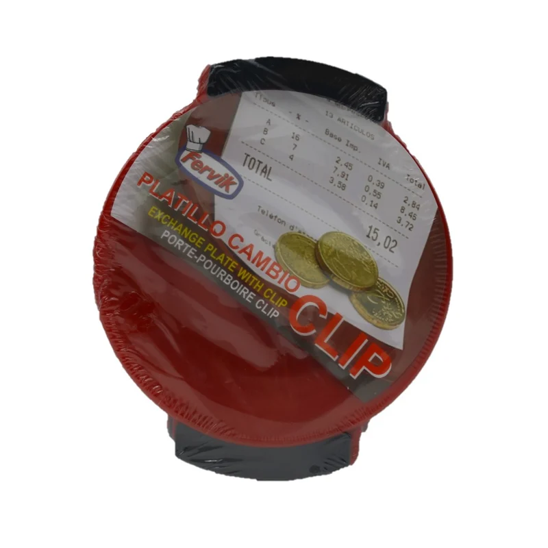 Rechnungsschale mit Clip aus Plastik 10 Stück / Packung