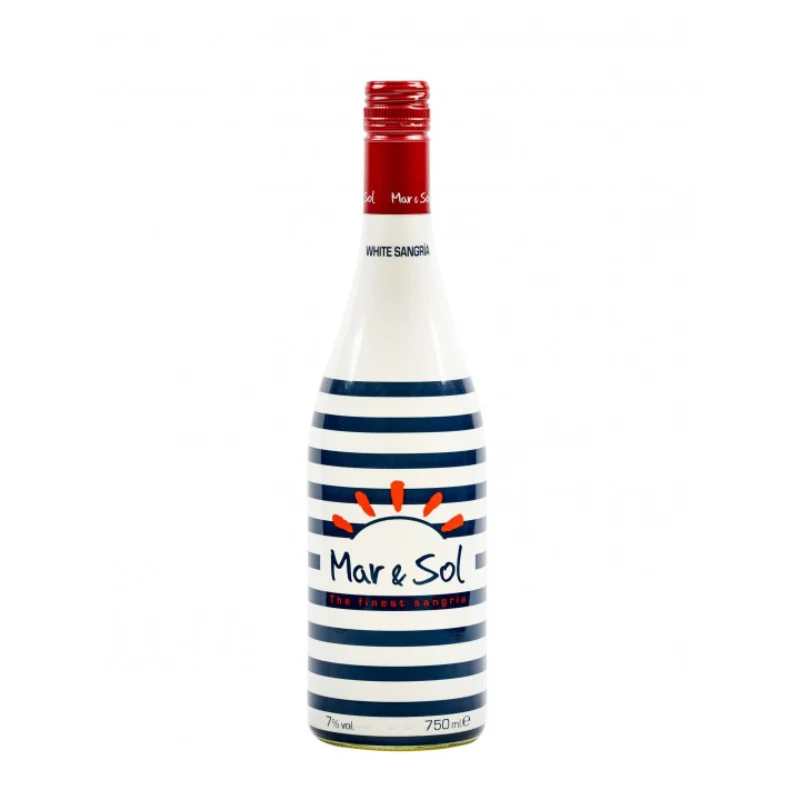 Mar & Sol Sangria Weiß 0,75 l – Original Spanische Sangria mit Weißwein