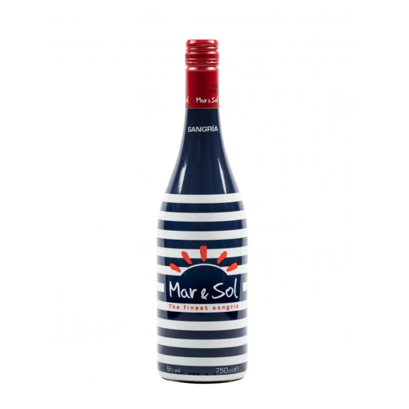 Mar & Sol Sangria Rot 0,75 l – Original Spanische Sangria mit Rotwein