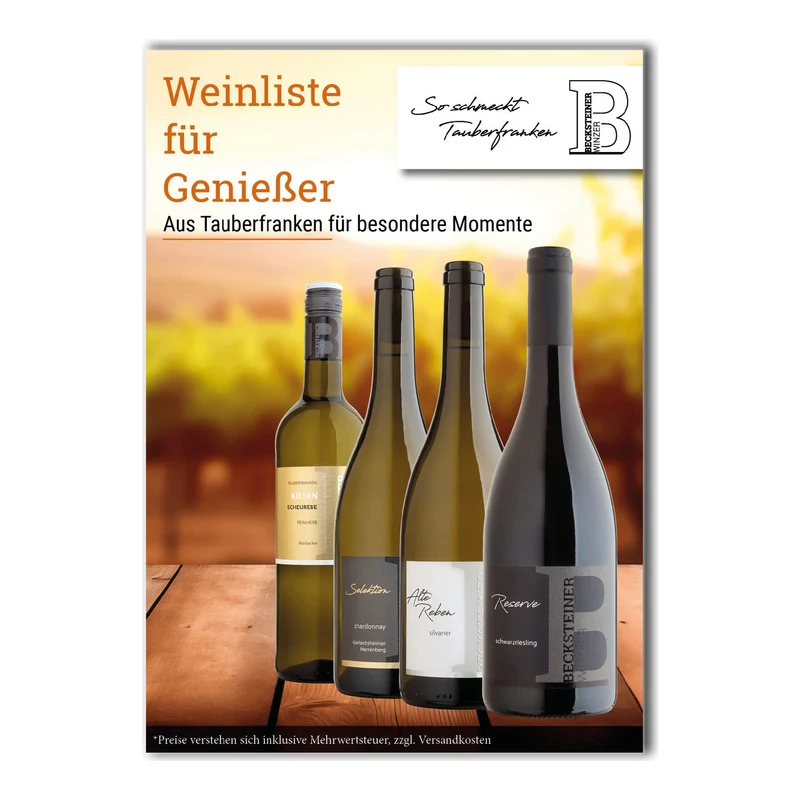 Weinliste 2026/2027 gedruckte Variante (kostenlos & versandkostenfrei)