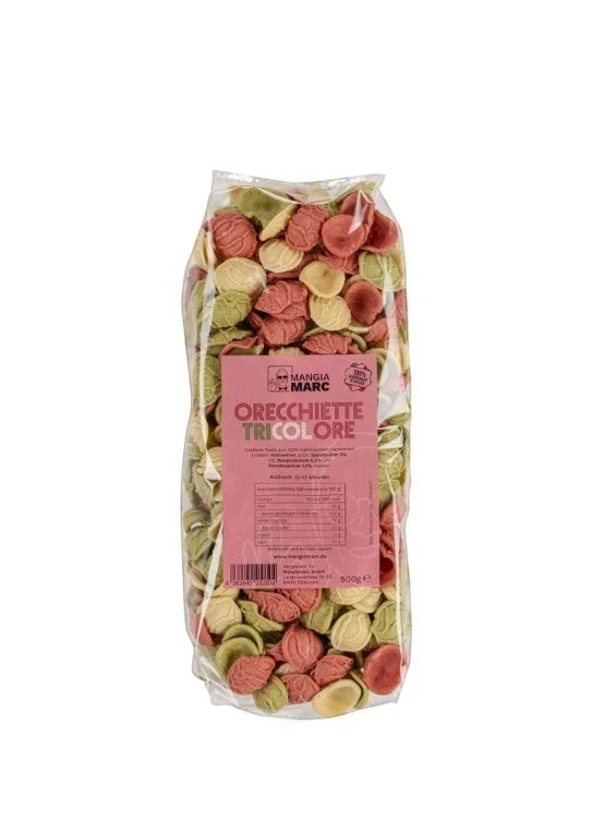 MANGIA MARC - Orecchiette Tricolore Nudeln 500g