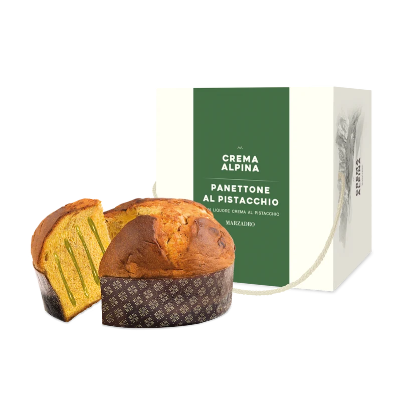 Panettone mit Crema Alpina Pistacchio