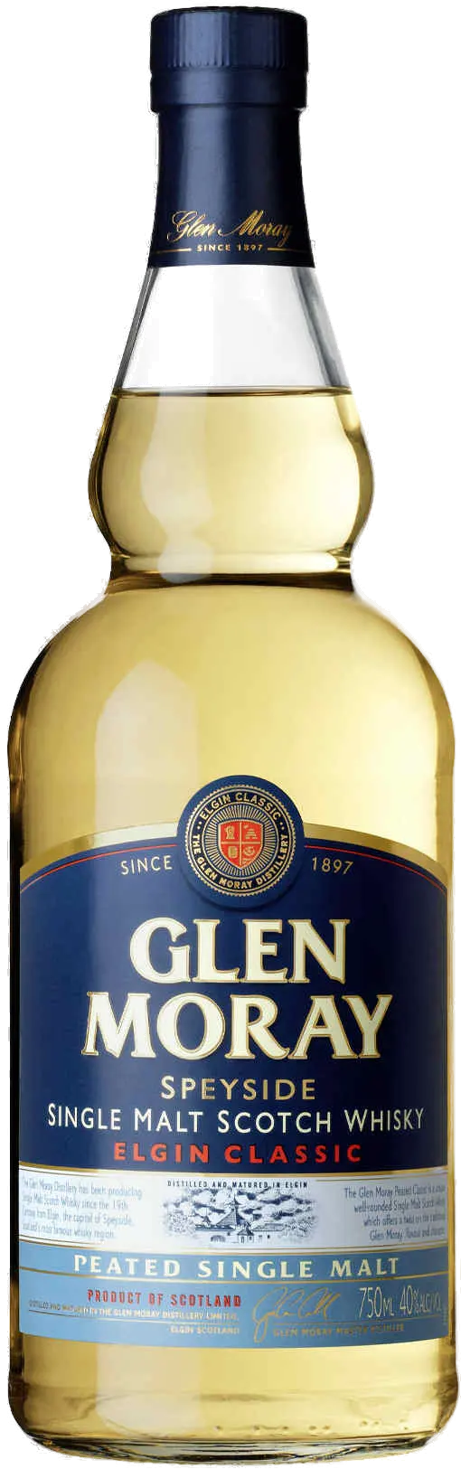 Glen Moray Single Malt Peated Whisky