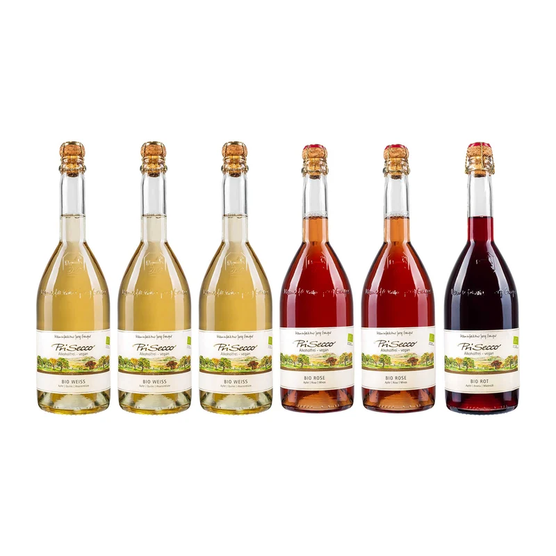Prisecco Probierpaket – Die Bio Sorten – alkoholfrei