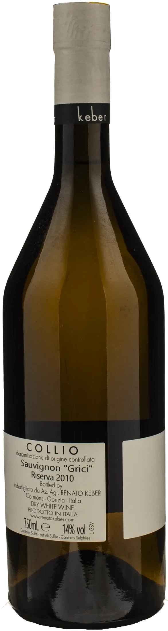 Renato Keber Collio Sauvignon Grici Riserva 2010