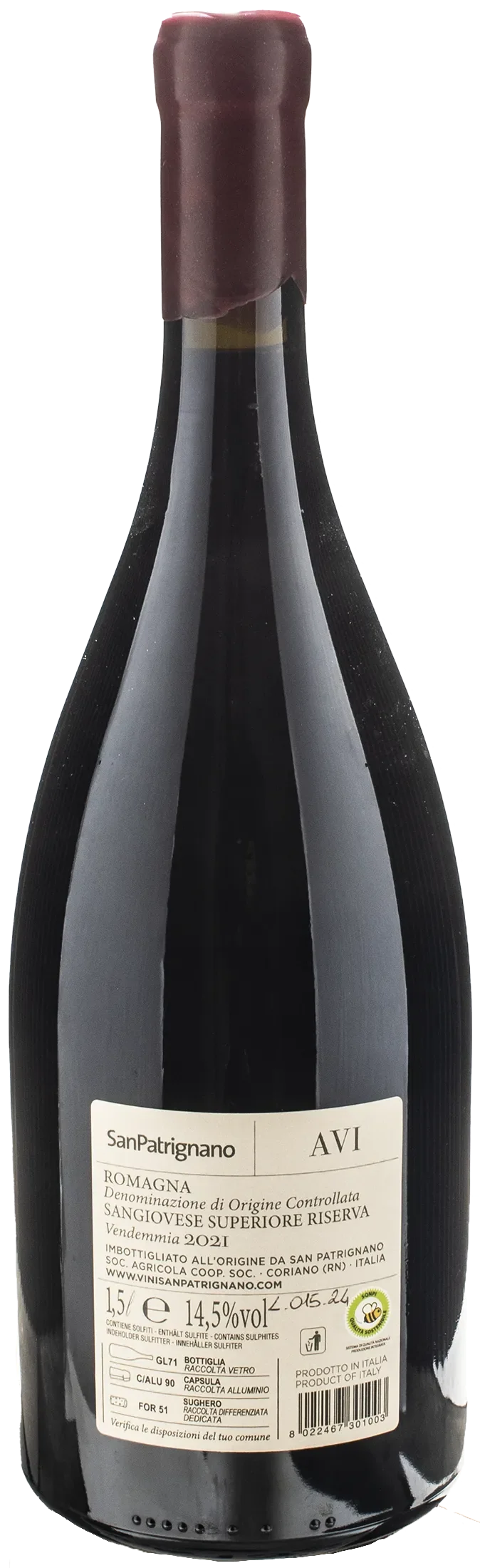 San Patrignano Sangiovese Superiore Riserva AVI Magnum 2021