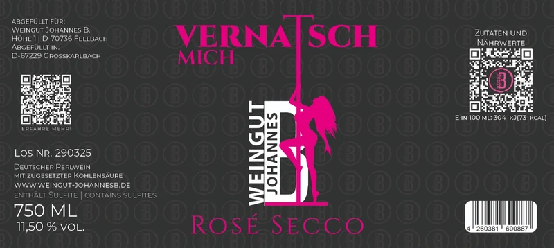 Vernasch mich Rosè Secco