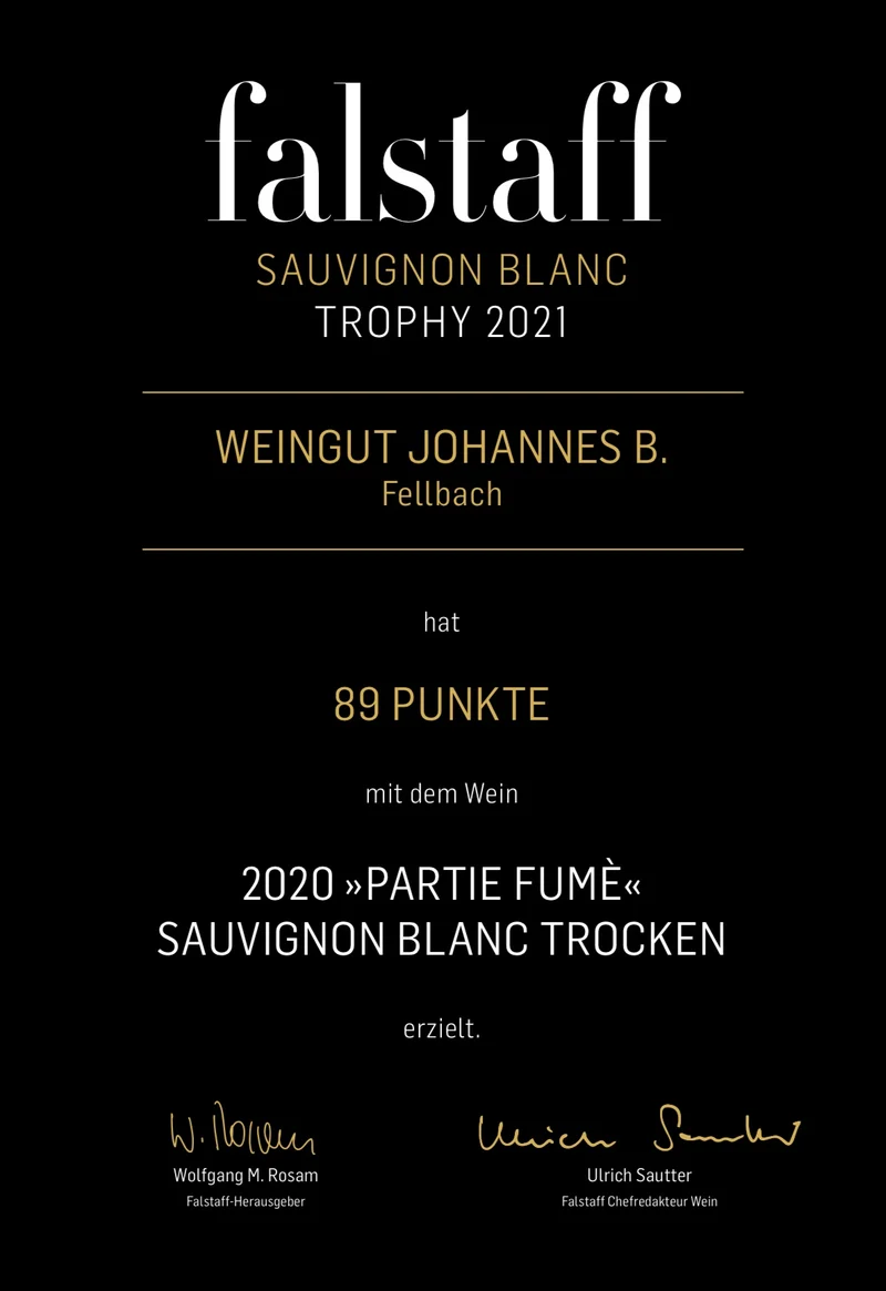 2025 Sauvignon Blanc "Partie Fumè" Bio trocken