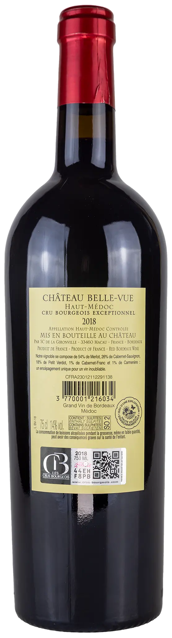 Château Belle-Vue 'Cru Bourgeois' 2018