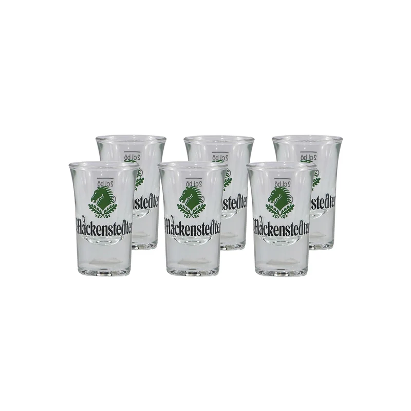 Mackenstedter Waldmeister Likör mit 6x Shotgläser