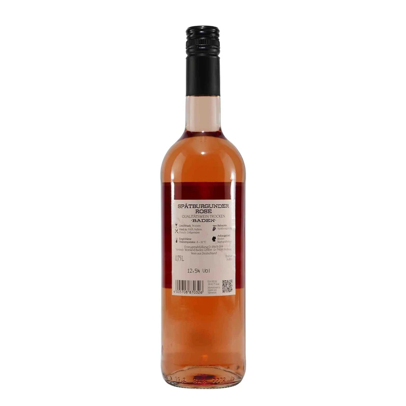 Weinland Spätburgunder Rosé Baden QbA -trocken- (6 x 0,75L)