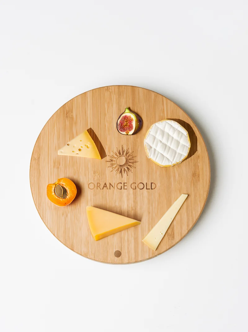 Plateau de fromage et Orange Gold