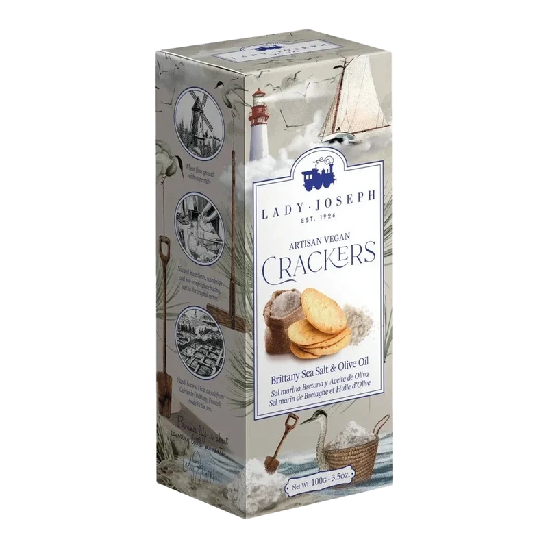 Brittany Sea Salt and Olive Oil Crackers 100g