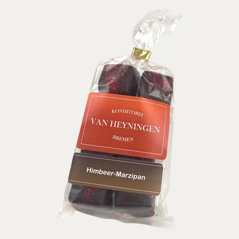 Himbeer-Marzipan Pralinen – 8 Stück – 100 g