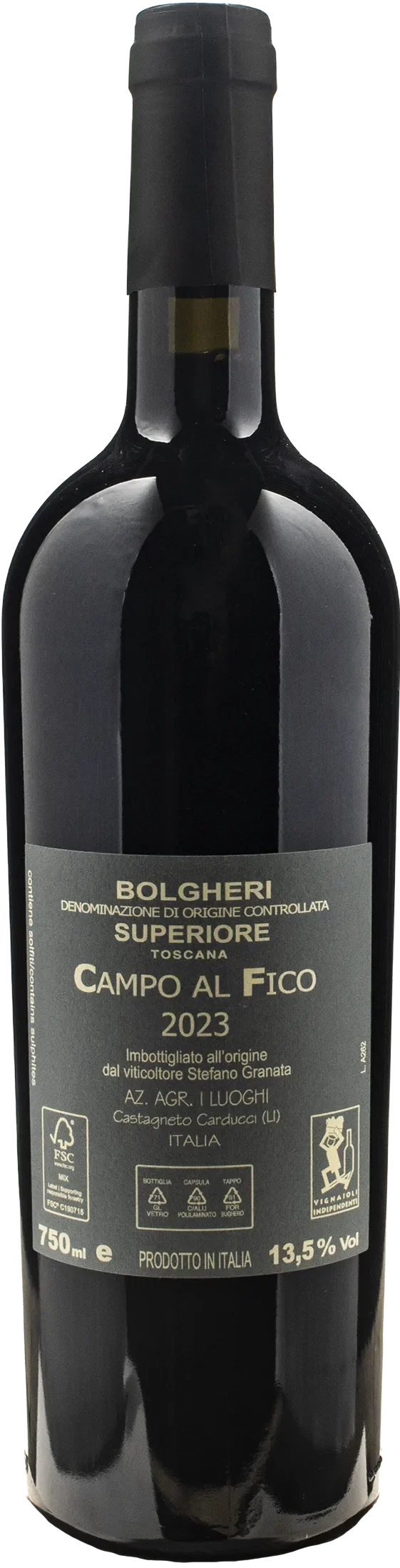I Luoghi Bolgheri Rosso Superiore Campo al Fico 2023