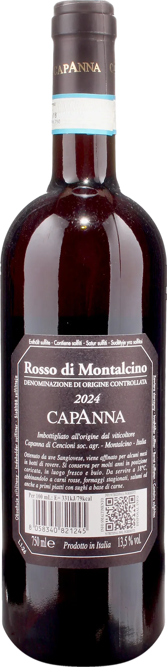 Capanna Rosso di Montalcino 2024