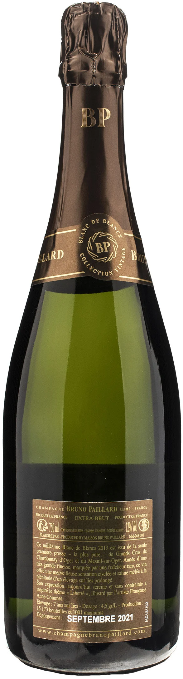 Bruno Paillard Champagne Grand Cru Blanc de Blancs Extra Brut 2013