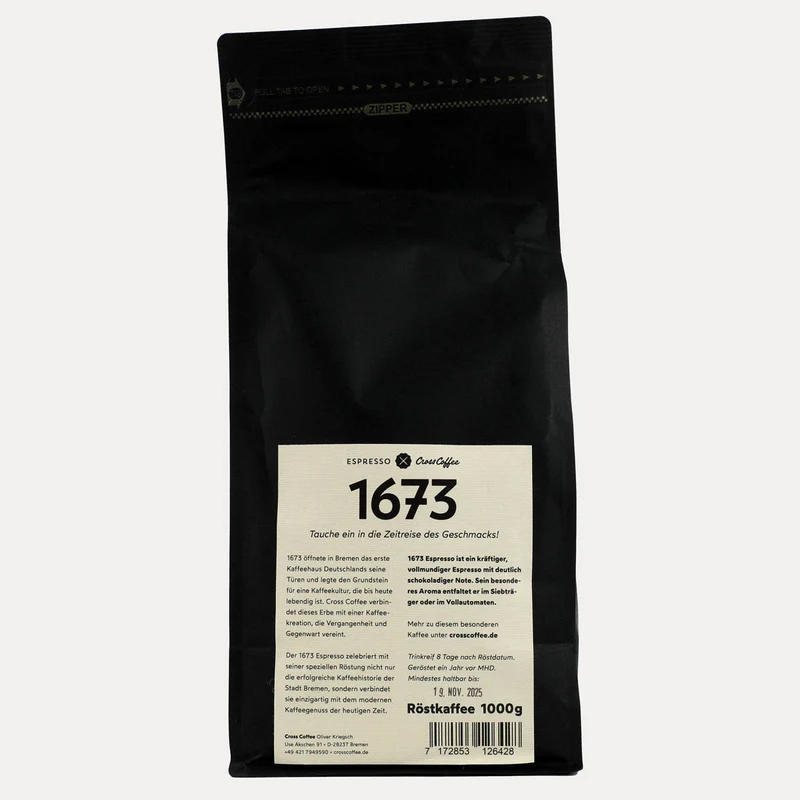 1673 Espresso – ganze Bohne – 1000 g