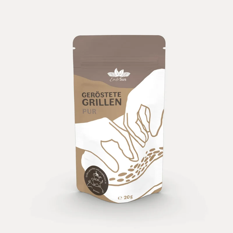 Grillen zum Knabbern EntoSus – geröstet – pur – 20 g