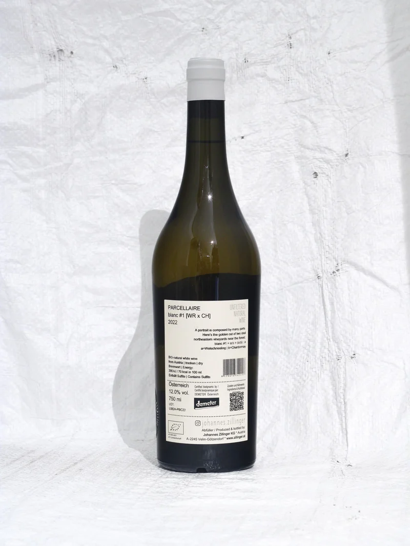 Parcellaire blanc #1 2022 0,75l BIO