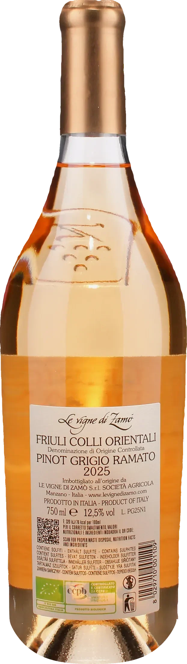 Le Vigne di Zamo Pinot Grigio Ramato 2025