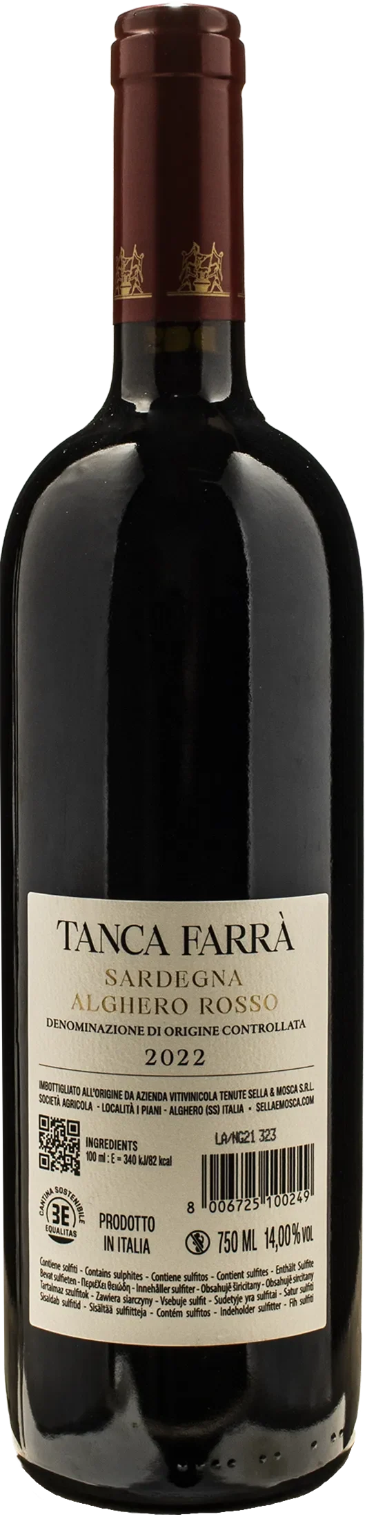 Sella & Mosca Alghero Rosso Tanca Farra 2022