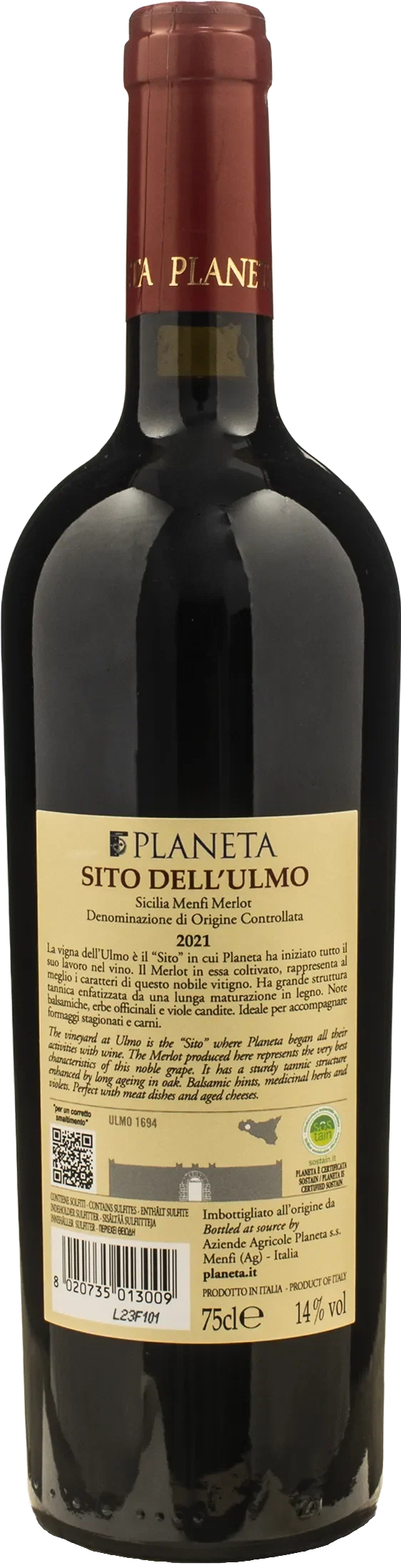 Planeta Merlot Sito dell'Ulmo 2021