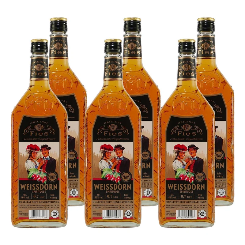 Fies Weissdorn Spirituose (6 x 0,7L)