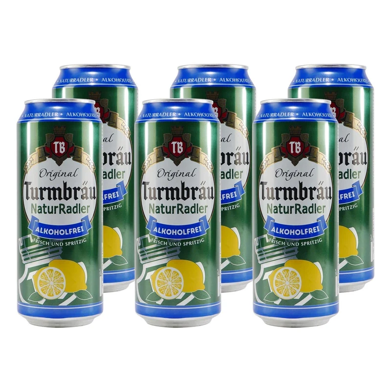 Turmbräu Natur Radler -alkoholfrei- (24 x 0,5L) EINWEG