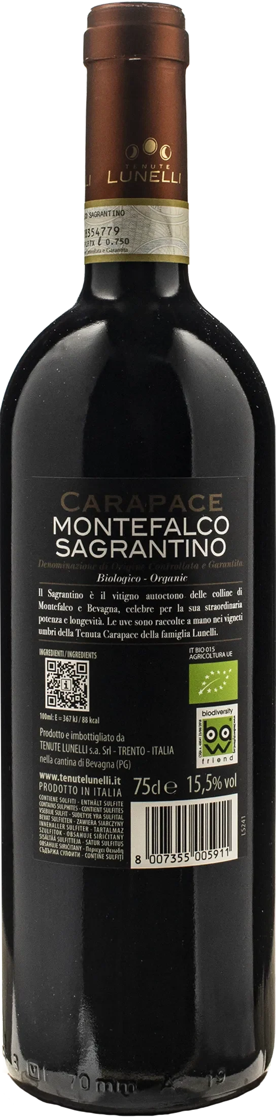 Tenute Lunelli Castelbuono Montefalco Sagrantino Carapace 2021