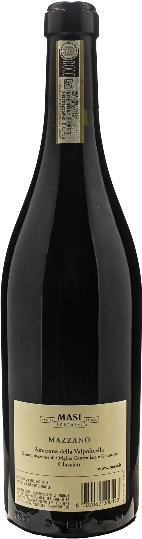 Masi Amarone della Valpolicella Classico Mazzano 2016