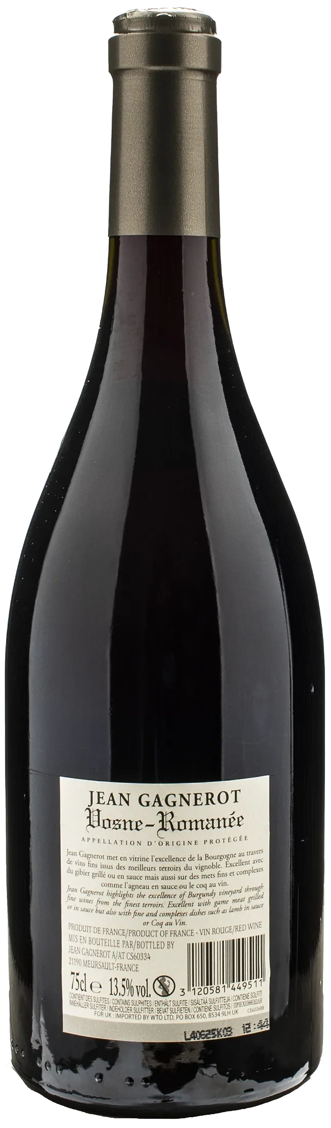 Jean Gagnerot Vosne Romanee 2022