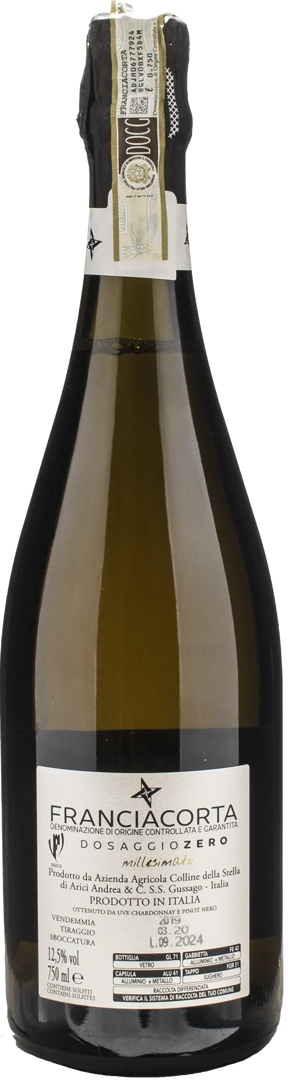 Arici Franciacorta Dosaggio Zero 2019