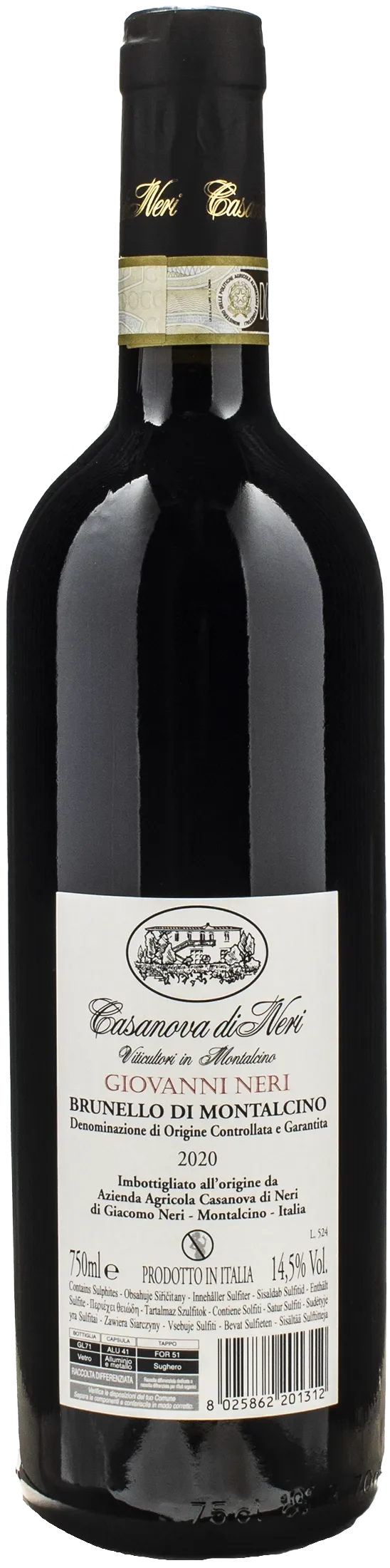 Casanova di Neri Brunello Montalcino Giovanni Neri 2020