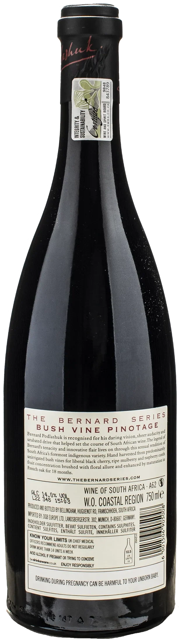 Bellingham The Bernard Series Bush Vine Pinotage Limited Release 2020