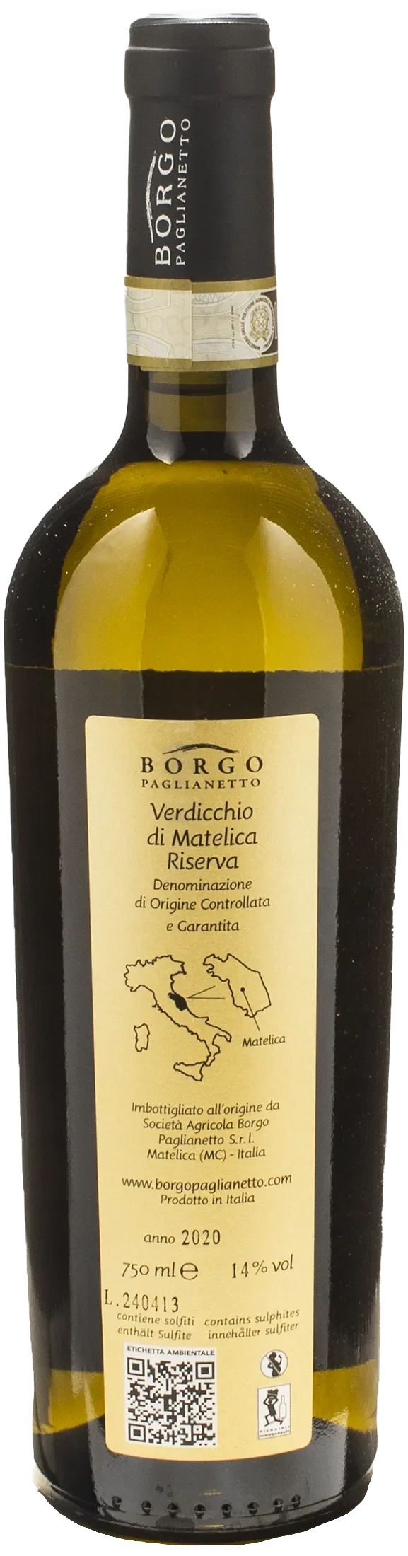 Borgo Paglianetto Verdicchio di Matelica Jera Riserva 2020