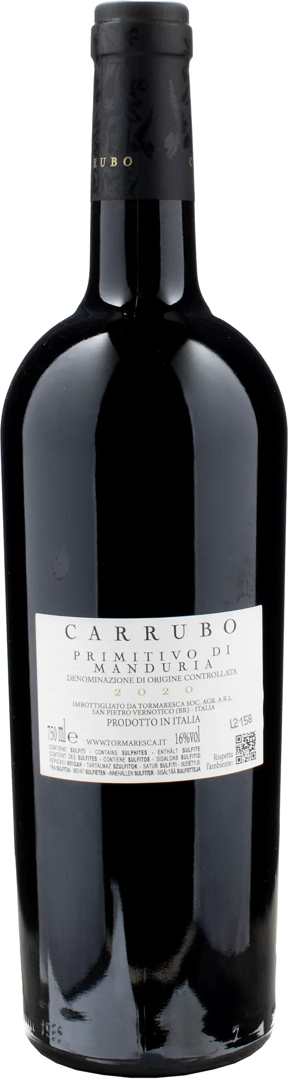Tormaresca Primitivo di Manduria Carrubo 2020