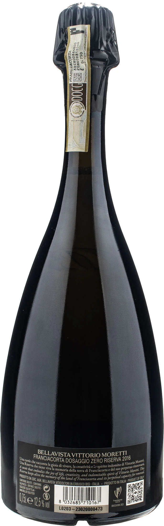Bellavista Franciacorta Vittorio Moretti Dosaggio Zero Riserva 2016