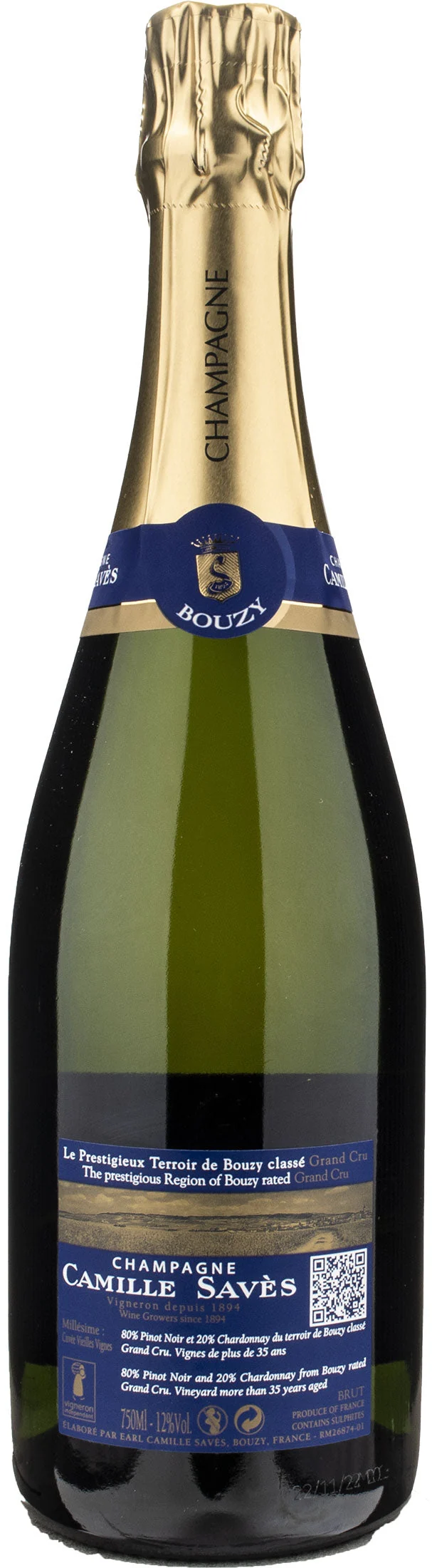 Camille Saves Champagne Grand Cru Brut 2018