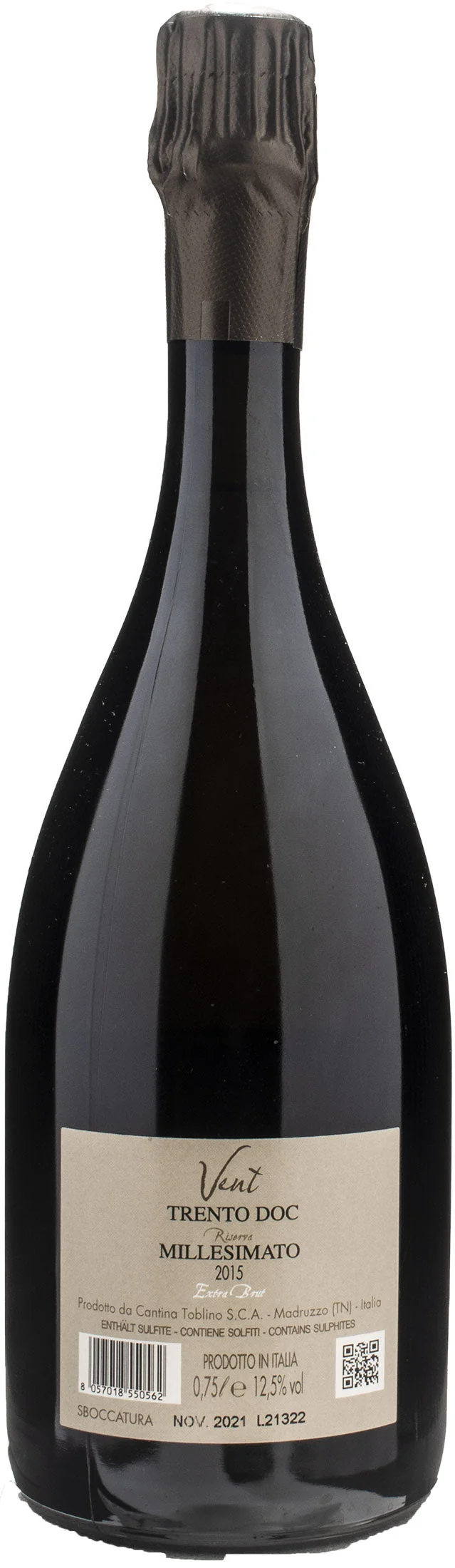 Cantina Toblino Trento Riserva Vent Extra Brut 2015